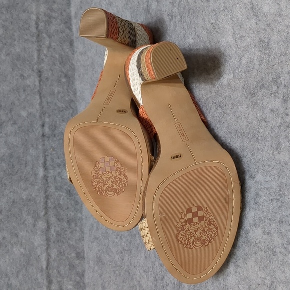 Vince Camuto Adrien Coral leather heel Sandals size 9.5 - Picture 5 of 10